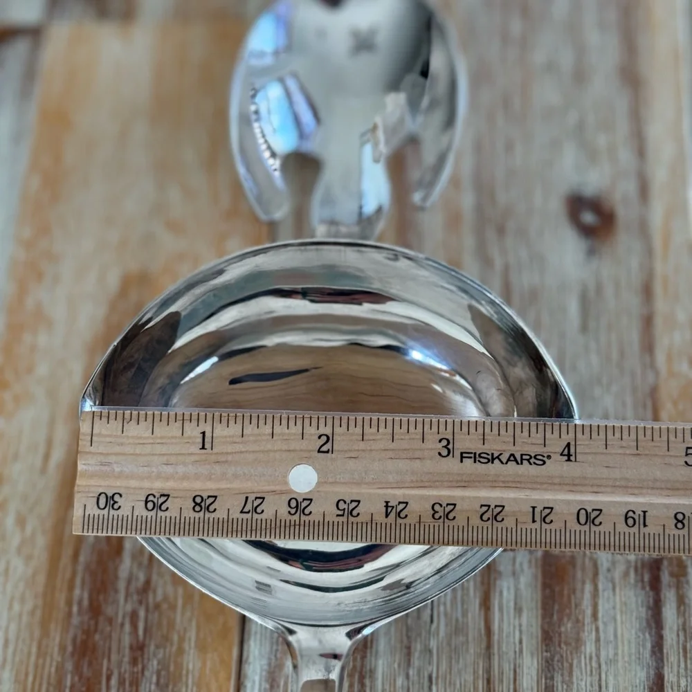 Vintage Italian Silver Plated Ladle and Serving Spoon